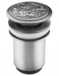 Донный клапан для раковины Zorg AZR 1 SL (серебро)