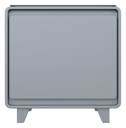 Xолодильник однокамерный Hyundai CO0503 (серебристый)